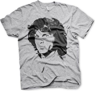 Jim Morrison Portrait T-Shirt Heather-Grey