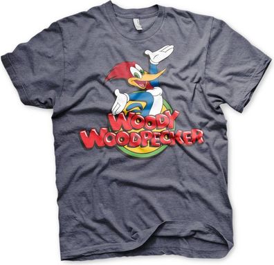 Woody Woodpecker Classic Logo T-Shirt Navy-Heather