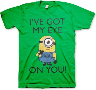 Minions I Got My Eye On You T-Shirt Green
