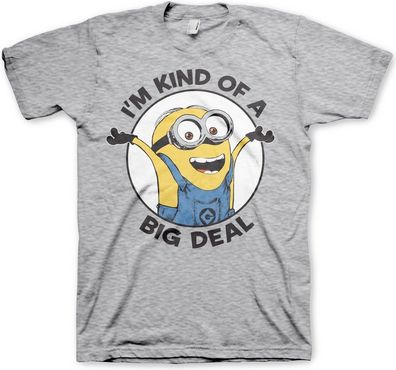 Minions I'm Kind Of A Big Deal T-Shirt Heather-Grey
