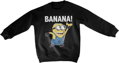 Minions Banana! Kids Sweatshirt Kinder Black