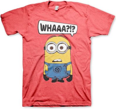 Minions Whaaa?!? T-Shirt Red-Heather