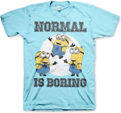 Minions Normal Life Is Boring T-Shirt Skyblue