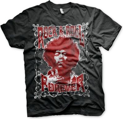 Jimi Hendrix Rock 'n Roll Forever T-Shirt Black