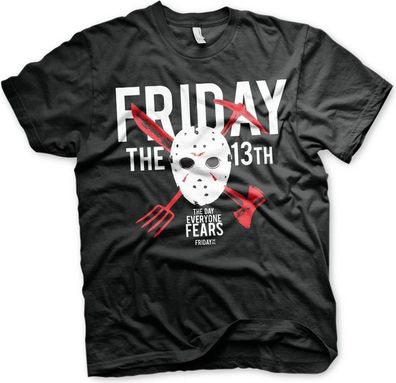 Friday The 13th The Day Everyone Fears T-Shirt Black