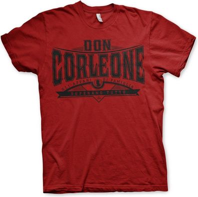 The Godfather Don Corleone Superano Tutto T-Shirt Tango-Red
