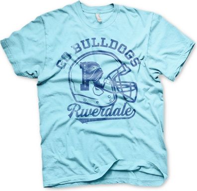 Riverdale Go Bulldogs Vintage T-Shirt Skyblue