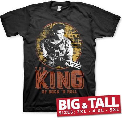 Elvis Presley The King Of Rock 'n Roll Big & Tall T-Shirt Black
