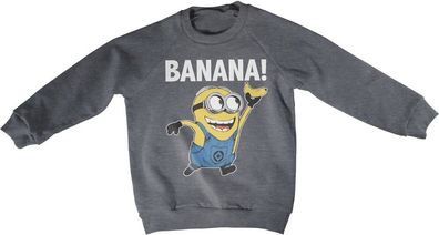 Minions Banana! Kids Sweatshirt Kinder Dark-Heather