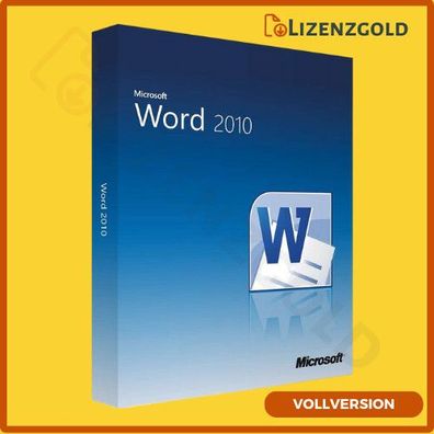 Microsoft Word 2010 | Vollversion | Deutsche Ware | 24/7 Lieferung