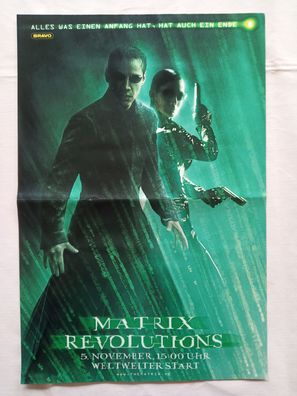 Originales altes Poster Matrix Revolutions
