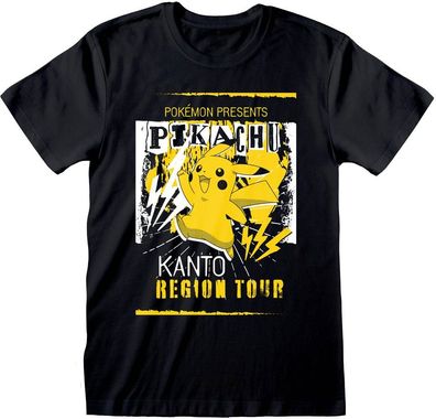 Pokémon Pokemon - Kanto Region Tour T-Shirt Black