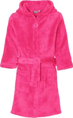 Playshoes Kinder Fleece-Bademantel Uni Pink