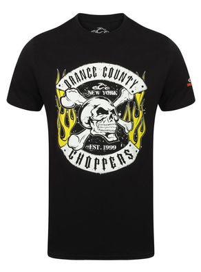 OCC Orange County Choppers T-Shirt Skull Rocker Black
