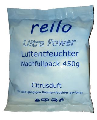 1x 450g UP "Citrusduft" Raum-/ Luftentfeuchter Granulat im Vliesbeutel