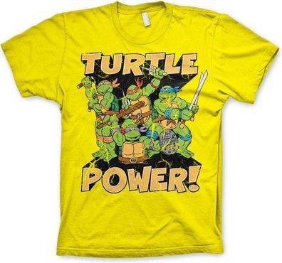 Teenage Mutant Ninja Turtles TMNT Turtle Power! T-Shirt Yellow