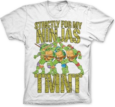 Teenage Mutant Ninja Turtles TMNT Strictly For My Ninjas T-Shirt White
