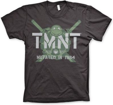 Teenage Mutant Ninja Turtles TMNT Mutated in 1984 T-Shirt Dark-Grey
