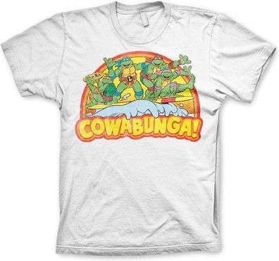 Teenage Mutant Ninja Turtles TMNT Cowabunga T-Shirt White