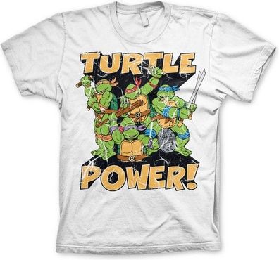 Teenage Mutant Ninja Turtles TMNT Turtle Power! T-Shirt White