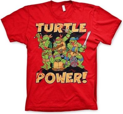 Teenage Mutant Ninja Turtles TMNT Turtle Power! T-Shirt Red