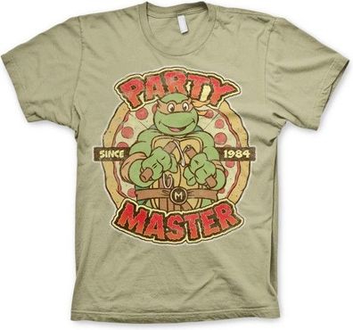Teenage Mutant Ninja Turtles TMNT Party Master Since 1984 T-Shirt Khaki