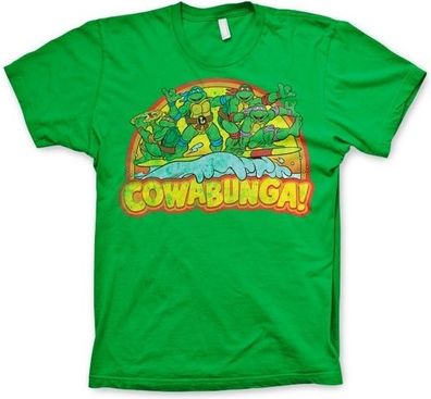 Teenage Mutant Ninja Turtles TMNT Cowabunga T-Shirt Green