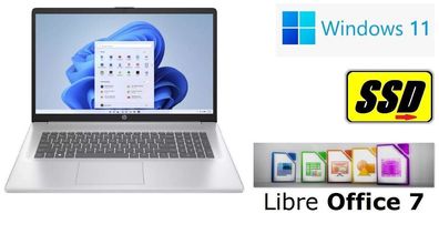 HP LAPTOP INTEL CORE i7 1000GB (1TB SSD) 16GB RAM 17,3" WLAN OFFICE Windows11