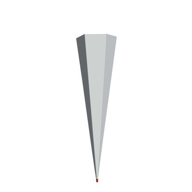 Roth Rohling grau, ohne Verschluss, 85cm, eckig, Rot(h)-Spitze