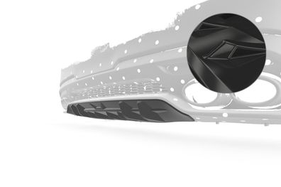 CSR Heckansatz für Kia Stinger GT alle 2017- CSR-HA430-G Glossy schwarz glänze