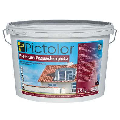 Pictolor® Premium-Fassadenputz Kratzputz Körnung:2 mm