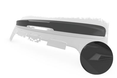 CSR Heckflügel mit ABE für Fiat 500 Cabrio 2020- CSR-HF990-S strukturiert schw