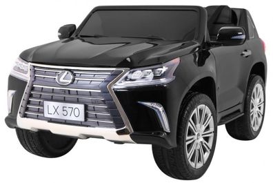Lexus LX570 Lackiertes Auto für 2 Kinder, Schwarz + Fernbedienung + EVA-Räder + ...