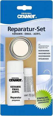 Cramer Emali, Keramik & Acryl Reparaturset weiß