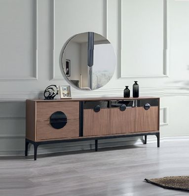 Modern Sideboard mit Spiegel Esszimmer Möbel Luxus Komplett Neu