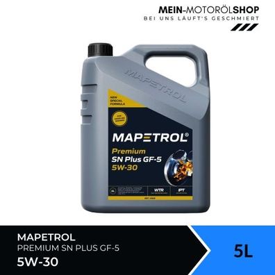 Mapetrol Premium SN Plus GF-5 5W-30 5 Liter