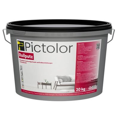 Pictolor® Streichputz Rollputz Körnung: Mittel Inhalt:20 kg