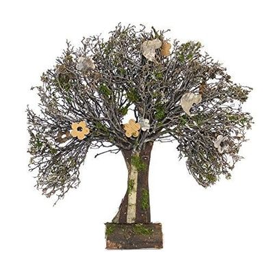 Deko-Baum "Natürlichkeit" aus Holz & Rinde, 50x48 cm, Deko-Objekt