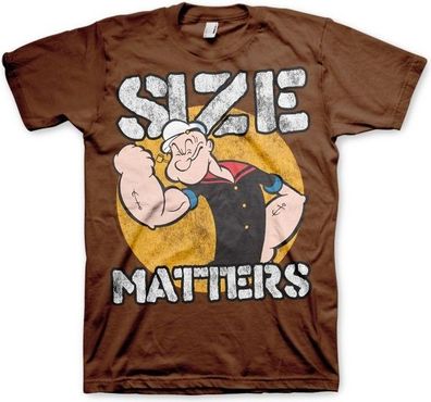 Popeye Size Matters T-Shirt Brown