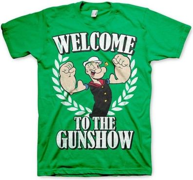 Popeye Welcome To The Gunshow T-Shirt Green