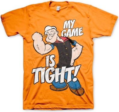 Popeye Game Is Tight T-Shirt Orange