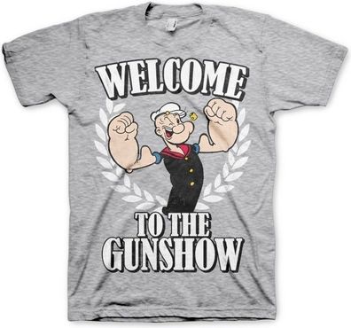 Popeye Welcome To The Gunshow T-Shirt Heather-Grey