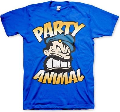 Popeye Brutos Party Animal T-Shirt Blue