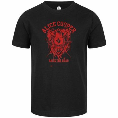 Alice Cooper (Raise the Dead) Kinder T-Shirt 100% offizielles Bio Baumwolle