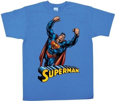 Superman Flying T-Shirt Blue