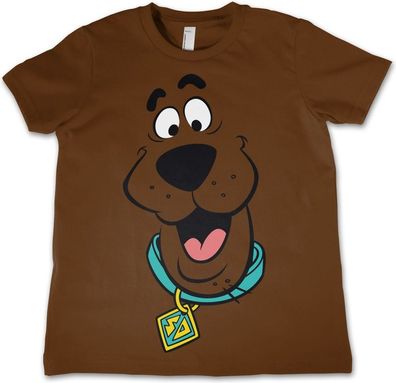 Scooby Doo Face Kids Tee Kinder T-Shirt Brown