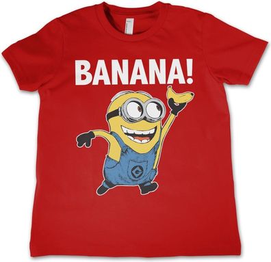 Minions Banana! Kids T-Shirt Kinder Red