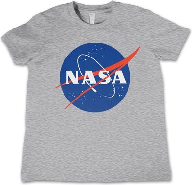 NASA Insignia Kids T-Shirt Kinder Heather-Grey