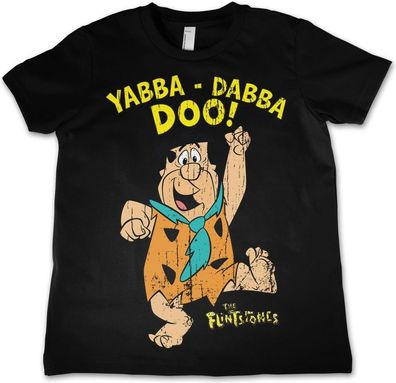 The Flintstones Yabba-Dabba-Doo Kids T-Shirt Kinder Black