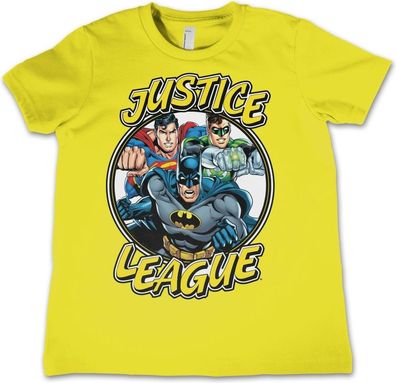 Justice League Team Kids Tee Kinder T-Shirt Yellow